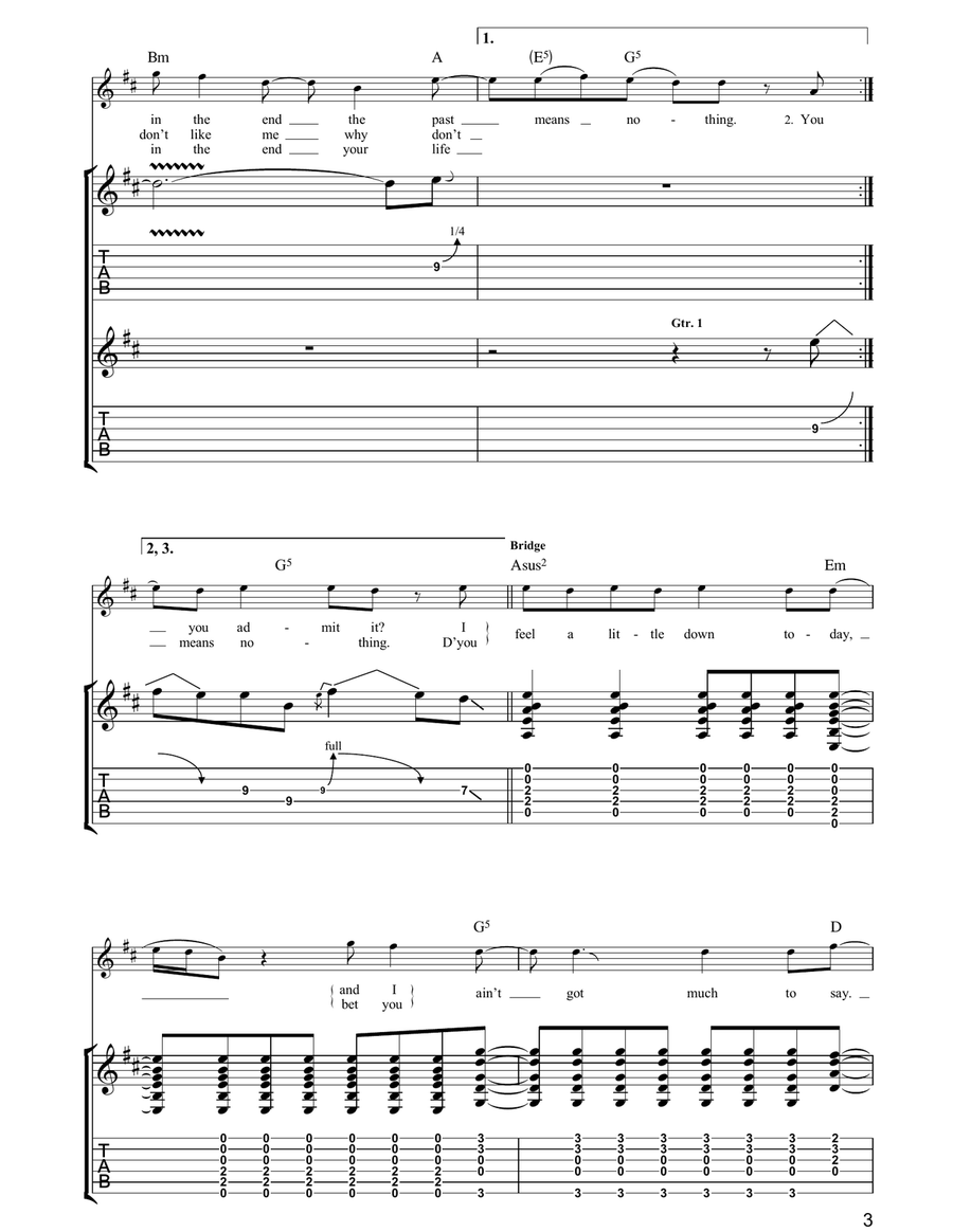 I Hope, I Think, I Know I Hope, I Think, I Know Acoustic Guitar scores gallery preview page 3