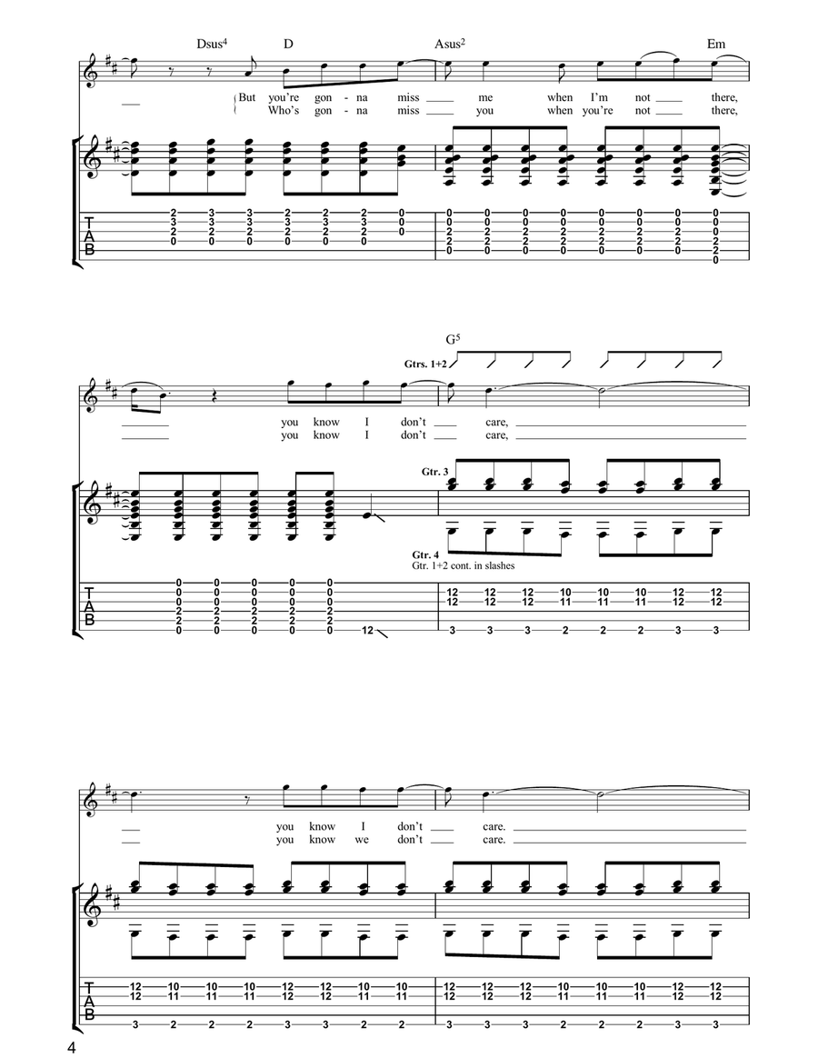 I Hope, I Think, I Know I Hope, I Think, I Know Acoustic Guitar scores gallery preview page 4