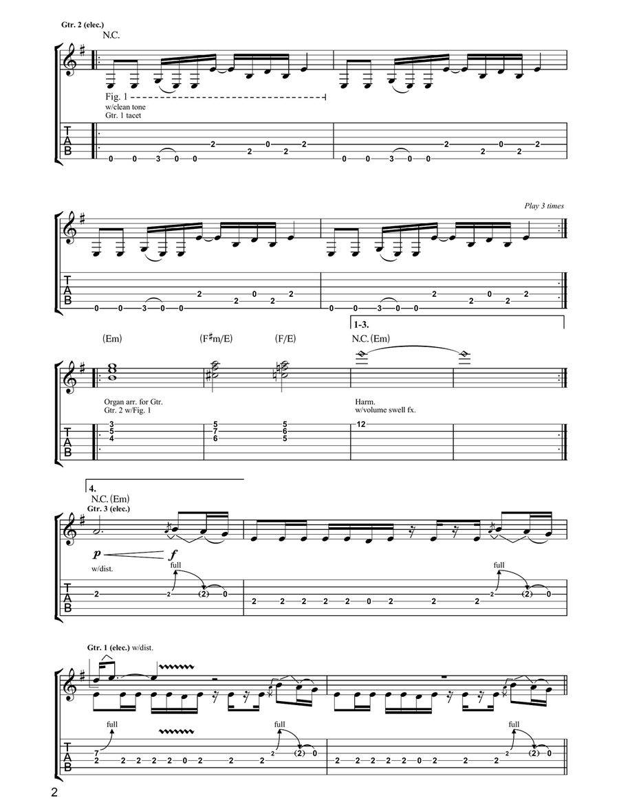 F***in' In The Bushes F***in' In The Bushes Acoustic Guitar scores gallery preview page 2