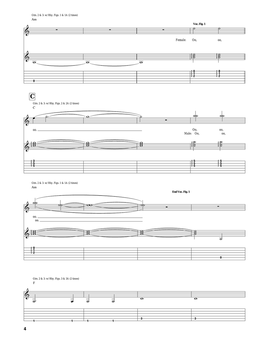 (Ghost) Riders In The Sky (A Cowboy Legend) Acoustic Guitar scores gallery preview page 4