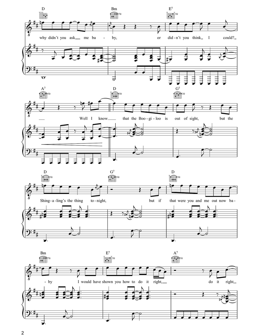Shake A Tail Feather Guitar scores gallery preview page 2
