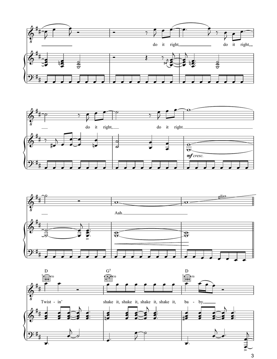 Shake A Tail Feather Guitar scores gallery preview page 3