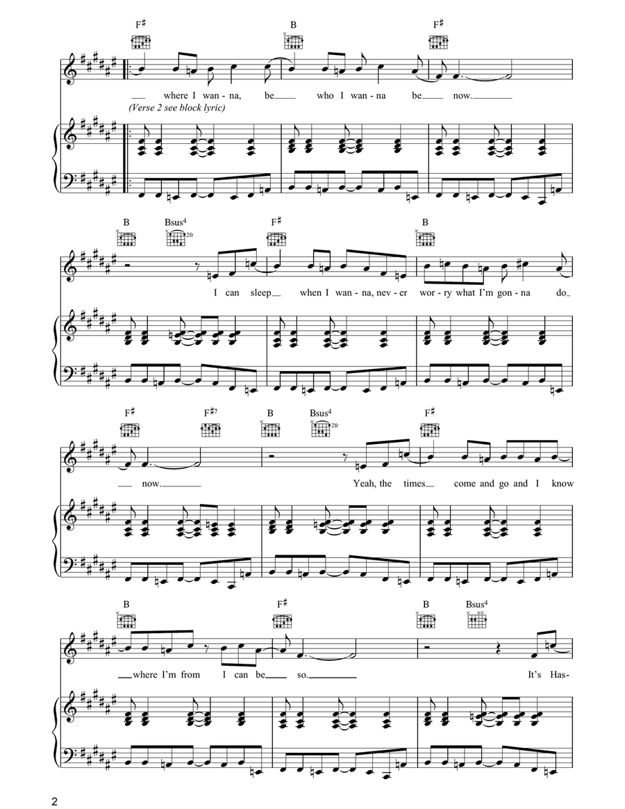 Hung In A Bad Place Hung In A Bad Place Piano, Vocal, Guitar scores gallery preview page 2