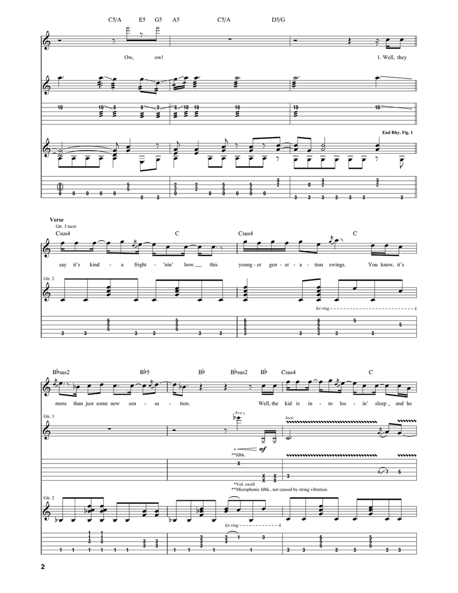 And The Cradle Will Rock And The Cradle Will Rock Acoustic Guitar scores gallery preview page 2