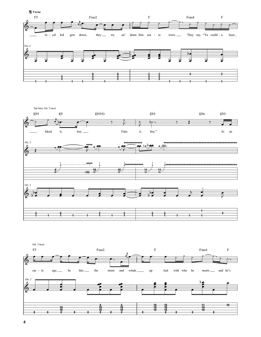 And The Cradle Will Rock And The Cradle Will Rock Acoustic Guitar scores gallery preview page 4