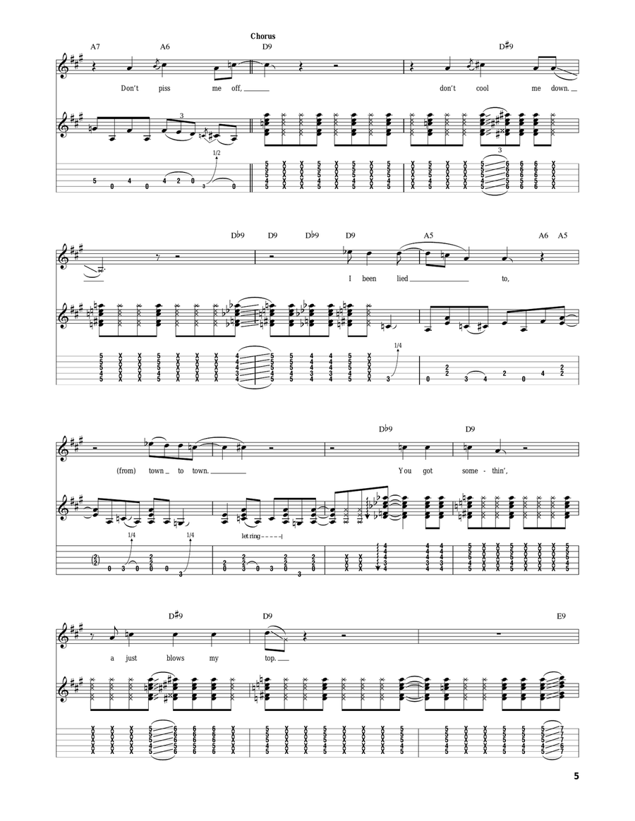 Don't Piss Me Off Don't Piss Me Off Acoustic Guitar scores gallery preview page 5
