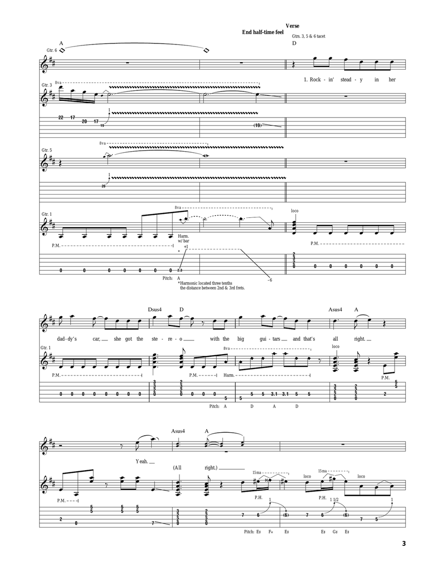 Just Like Paradise Just Like Paradise Acoustic Guitar scores gallery preview page 3