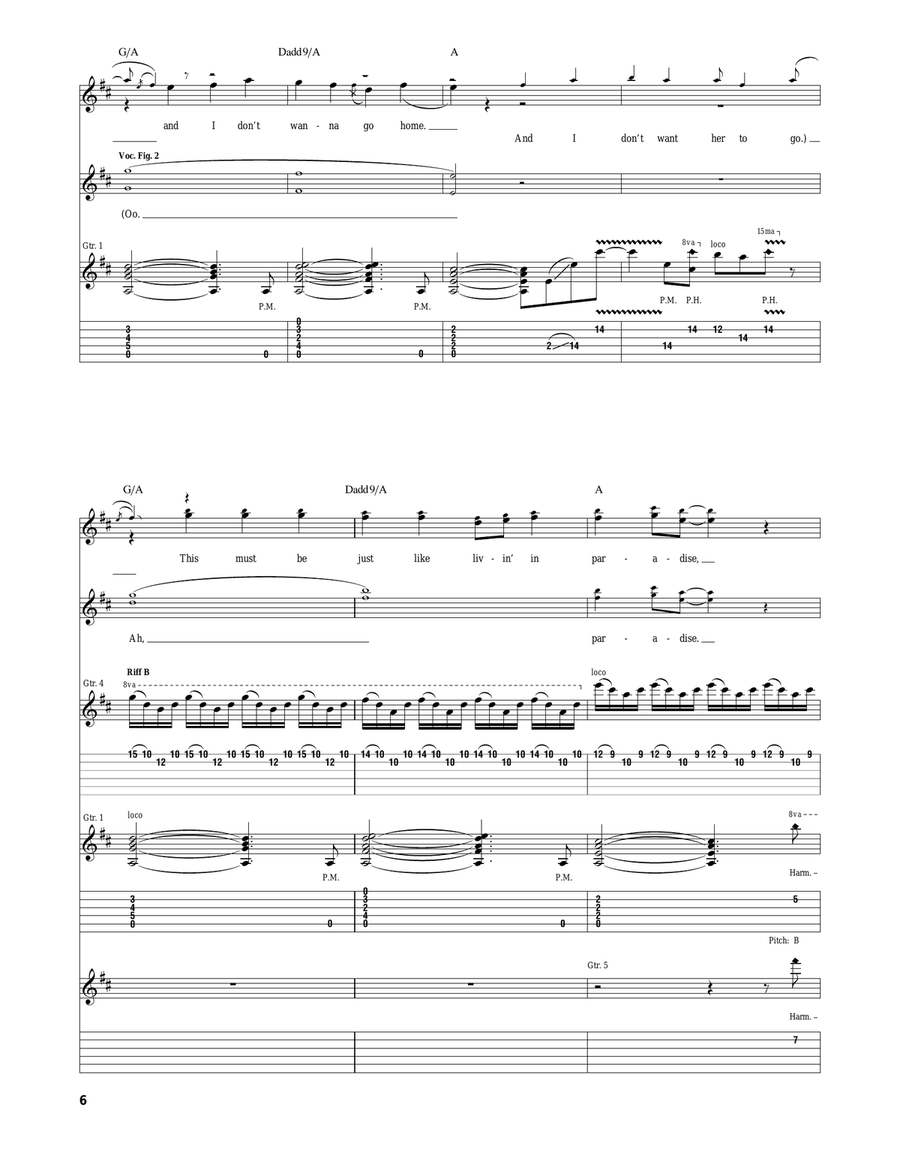 Just Like Paradise Just Like Paradise Acoustic Guitar scores gallery preview page 6