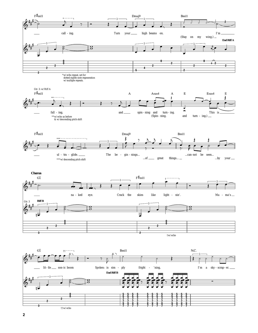 Skyscraper Skyscraper Acoustic Guitar scores gallery preview page 2