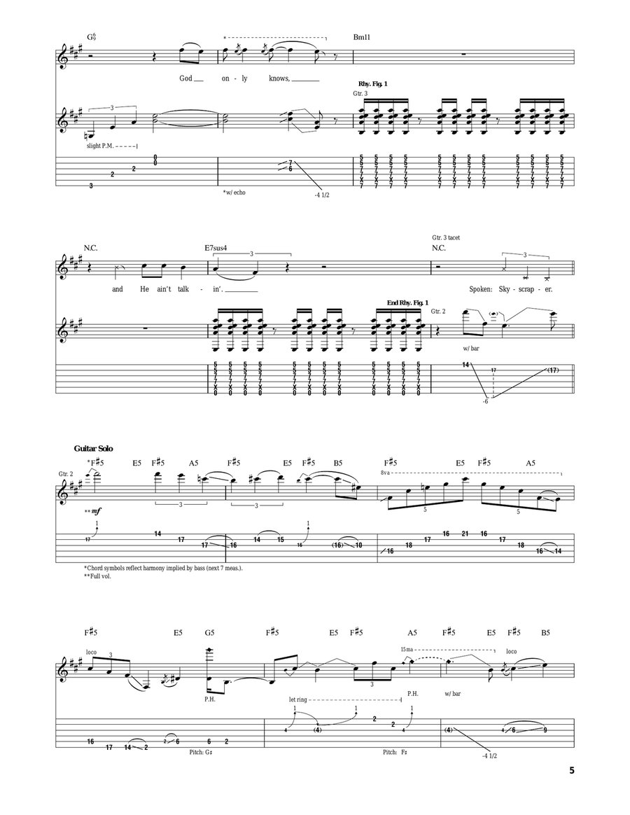 Skyscraper Skyscraper Acoustic Guitar scores gallery preview page 5
