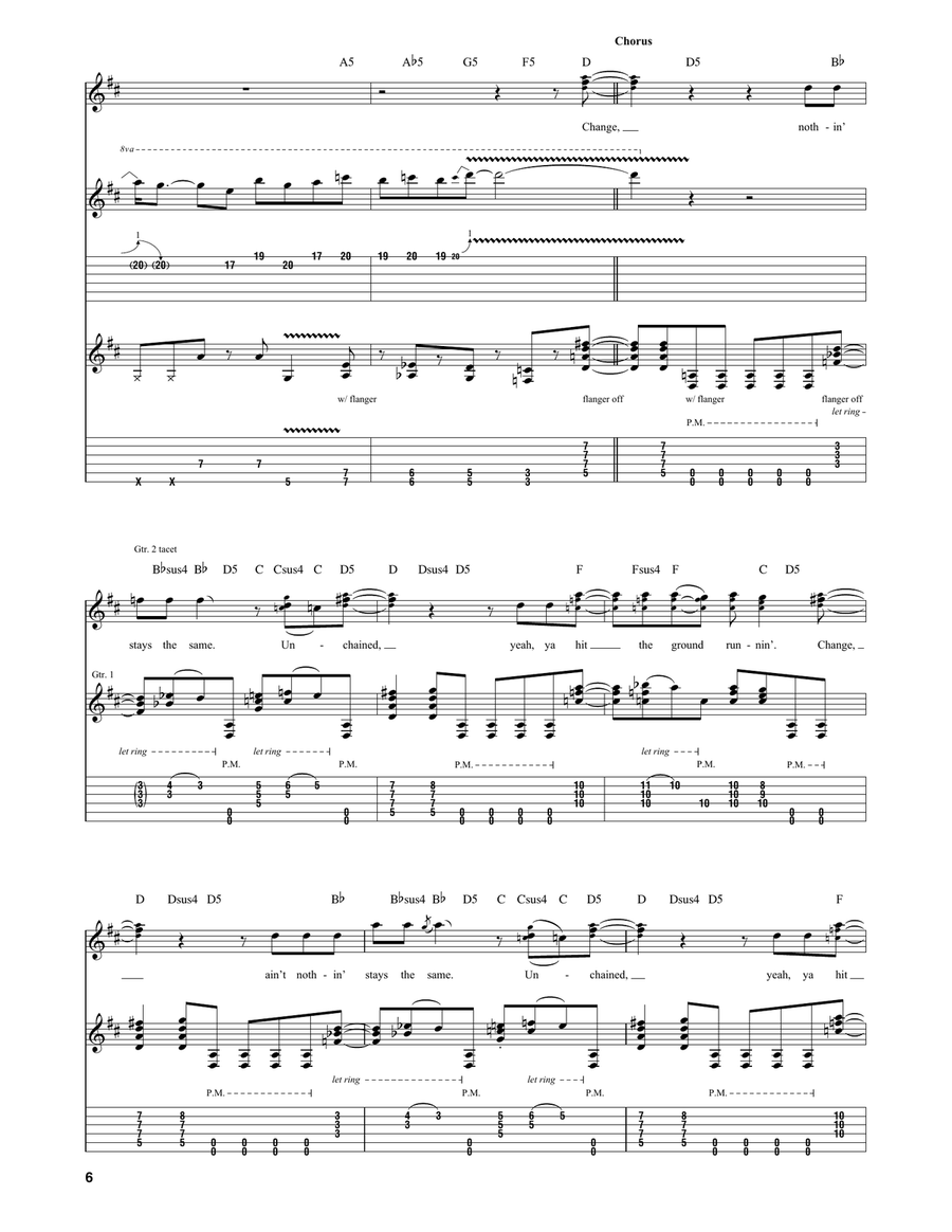 Unchained Unchained Acoustic Guitar scores gallery preview page 6