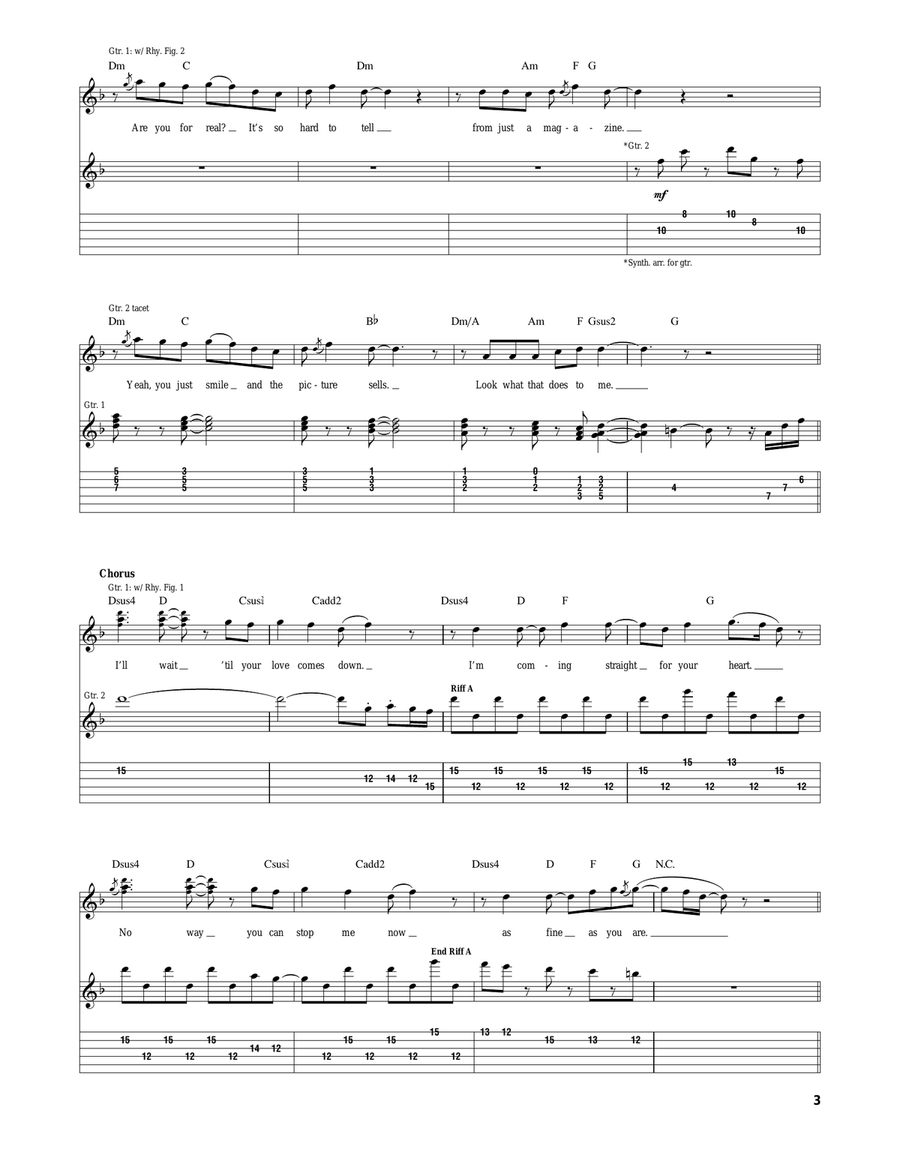 I'll Wait Acoustic Guitar scores gallery preview page 3