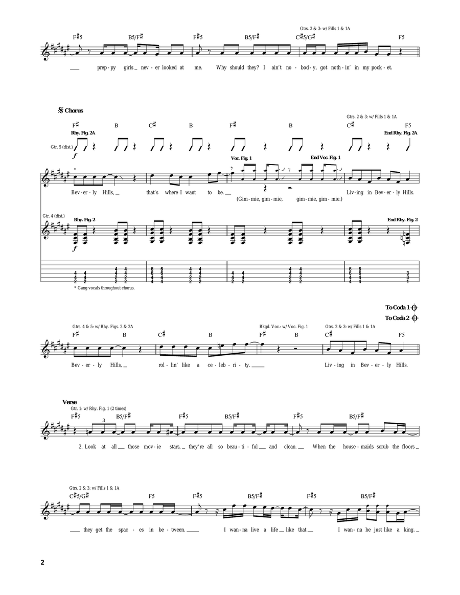 Beverly Hills Beverly Hills Acoustic Guitar scores gallery preview page 2
