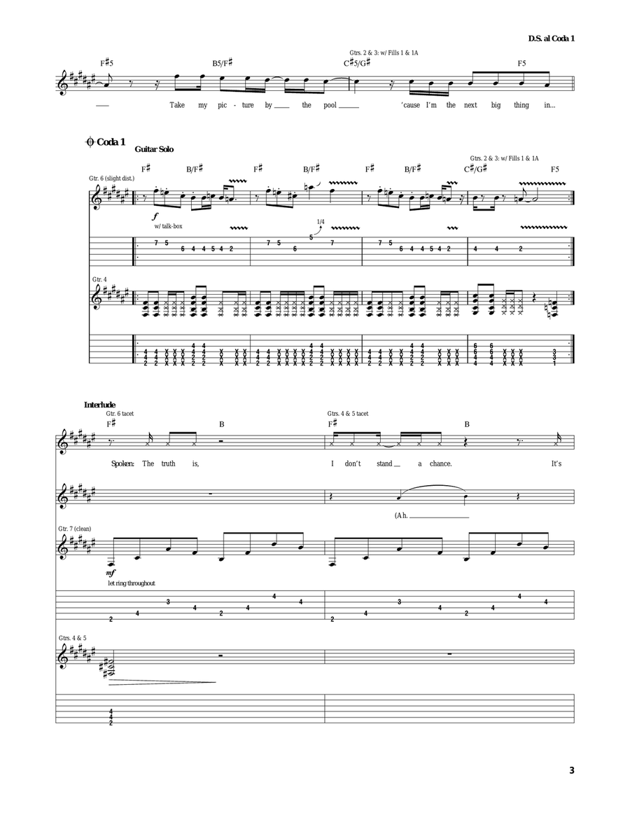 Beverly Hills Beverly Hills Acoustic Guitar scores gallery preview page 3