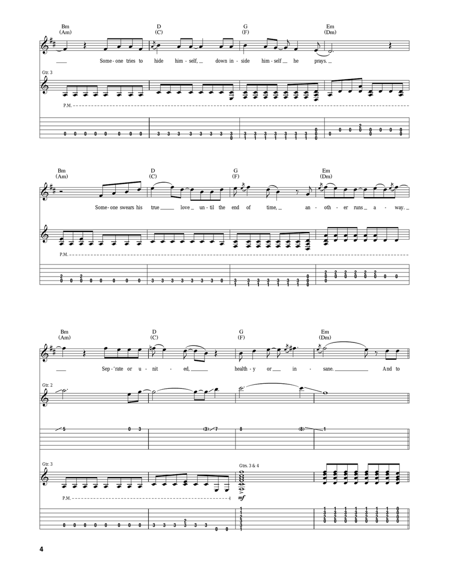 Be Yourself Be Yourself Acoustic Guitar scores gallery preview page 4