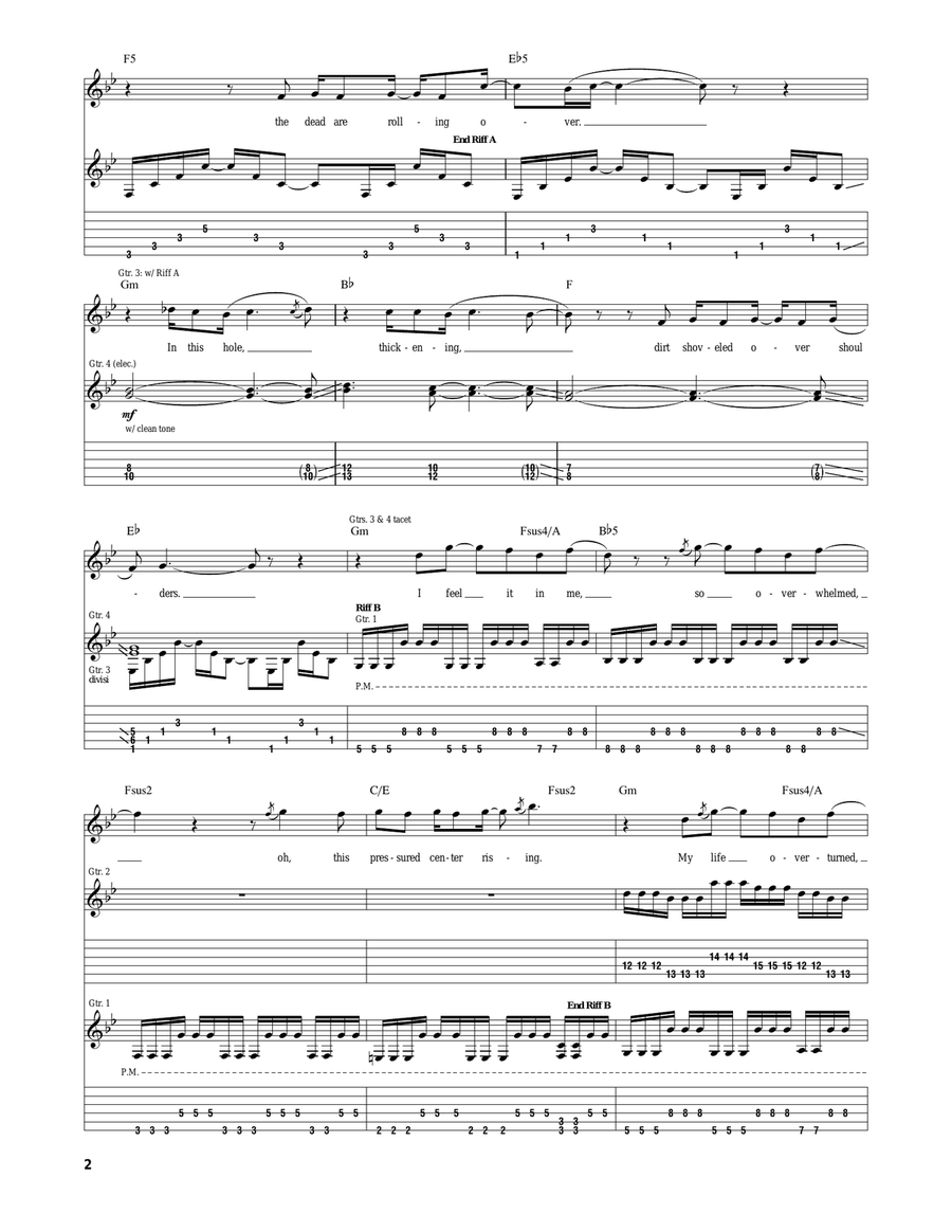 Happy? Happy? Electric Guitar scores gallery preview page 2