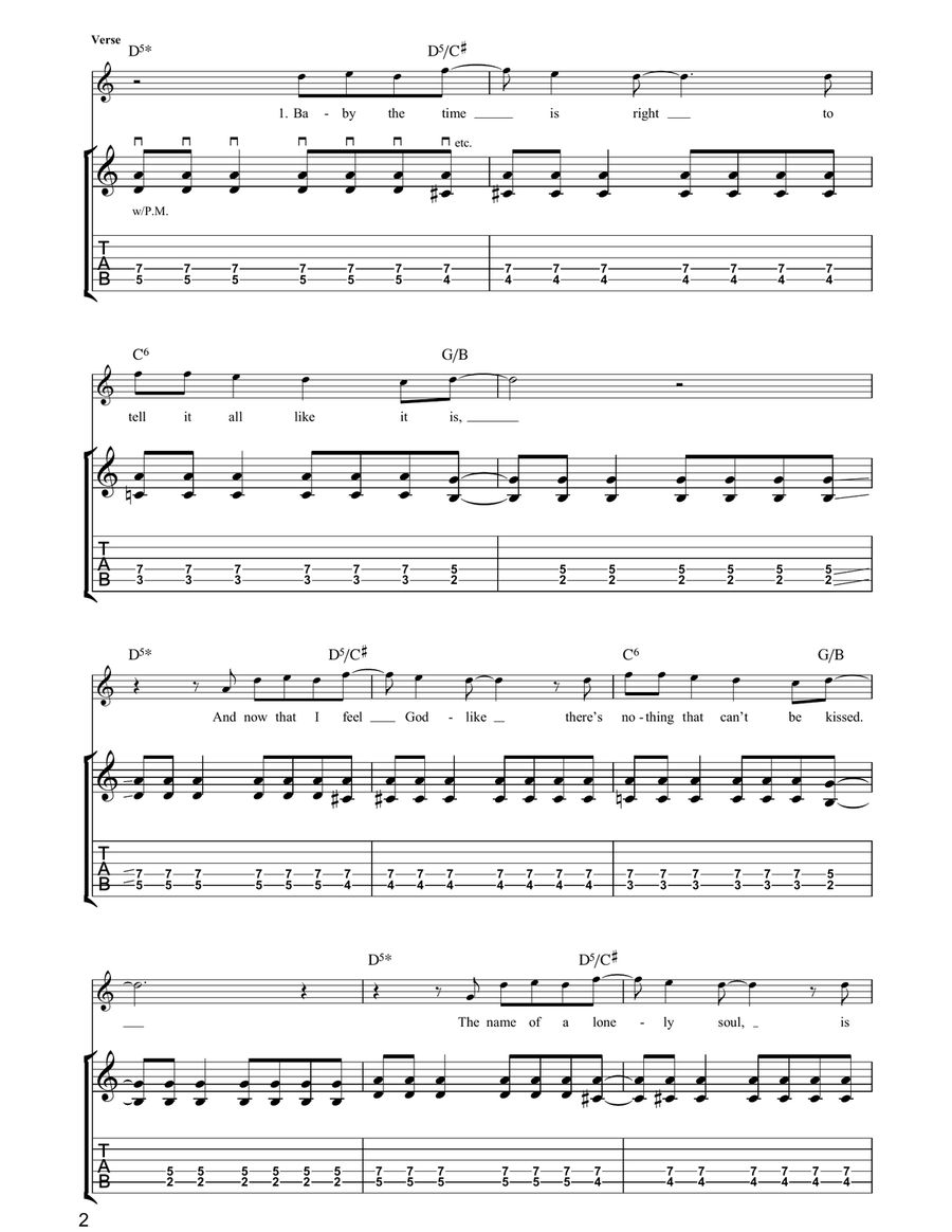 I Can See A Liar I Can See A Liar Guitar Tablature scores gallery preview page 2