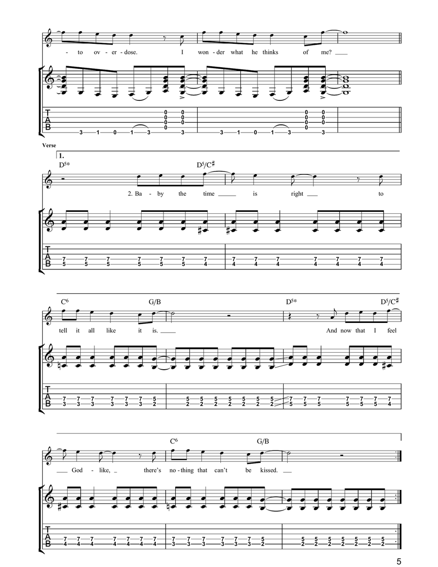 I Can See A Liar I Can See A Liar Guitar Tablature scores gallery preview page 5