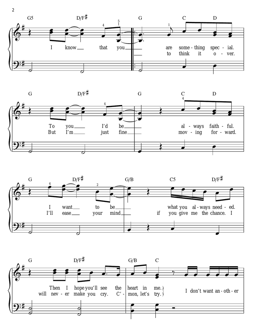Beautiful Soul Beautiful Soul Easy Piano scores gallery preview page 2