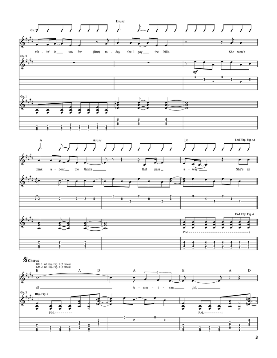 All American Girl All American Girl Acoustic Guitar scores gallery preview page 3