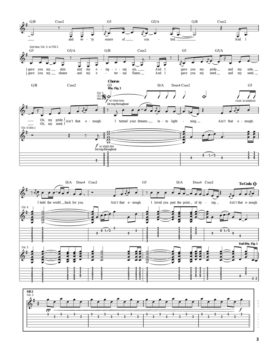 Enough Of Me Enough Of Me Acoustic Guitar scores gallery preview page 3