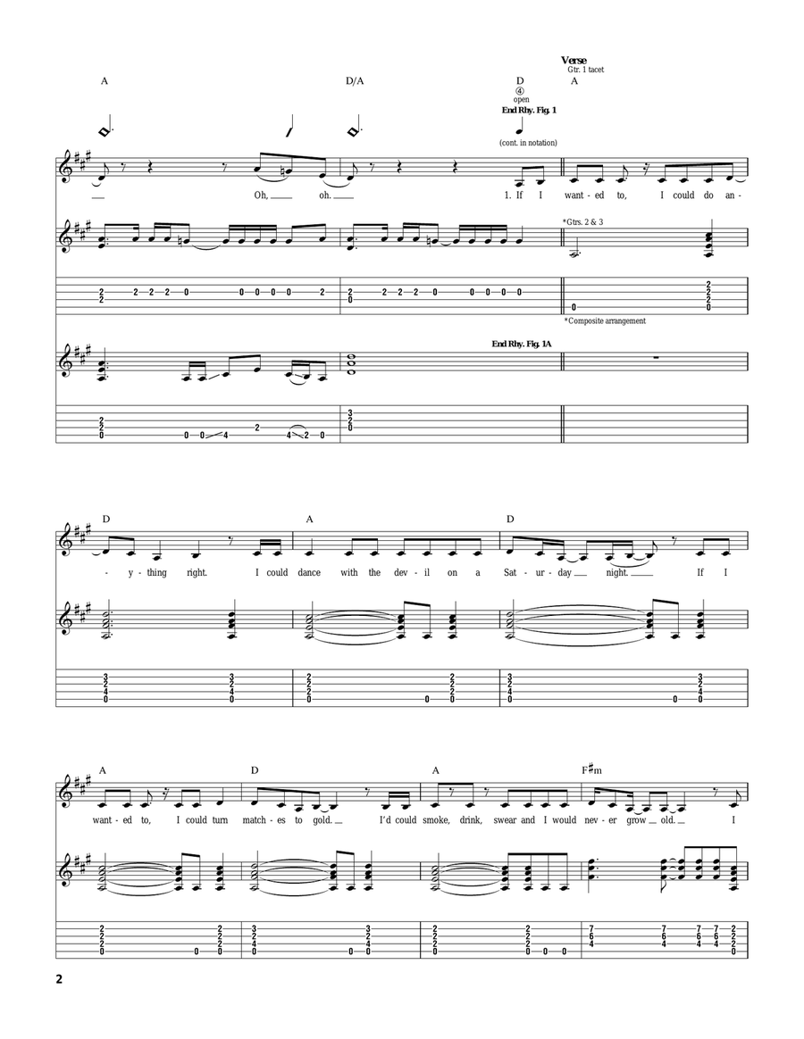 If I Wanted To Acoustic Guitar scores gallery preview page 2