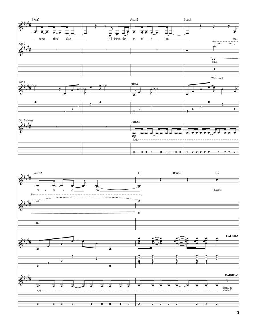 Nowhere To Go Nowhere To Go Acoustic Guitar scores gallery preview page 3