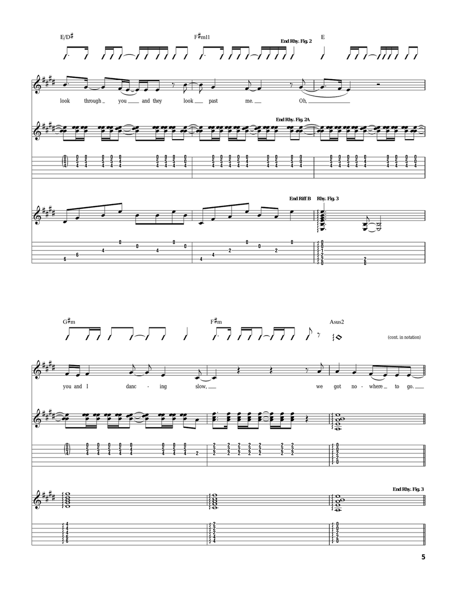 Nowhere To Go Nowhere To Go Acoustic Guitar scores gallery preview page 5