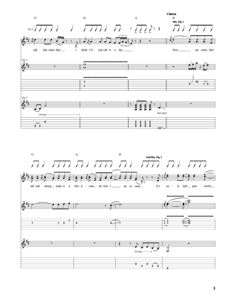 It's Five O'Clock Somewhere Acoustic Guitar scores gallery preview page 3