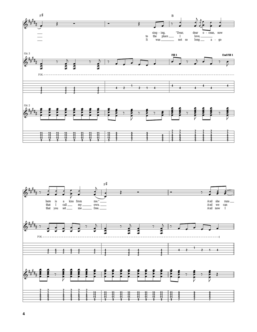 Wide River Wide River Acoustic Guitar scores gallery preview page 4