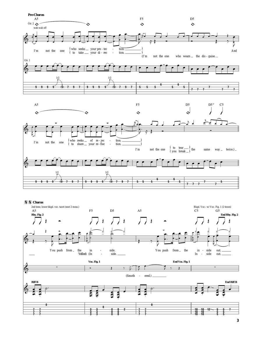 Smothered Smothered Acoustic Guitar scores gallery preview page 3