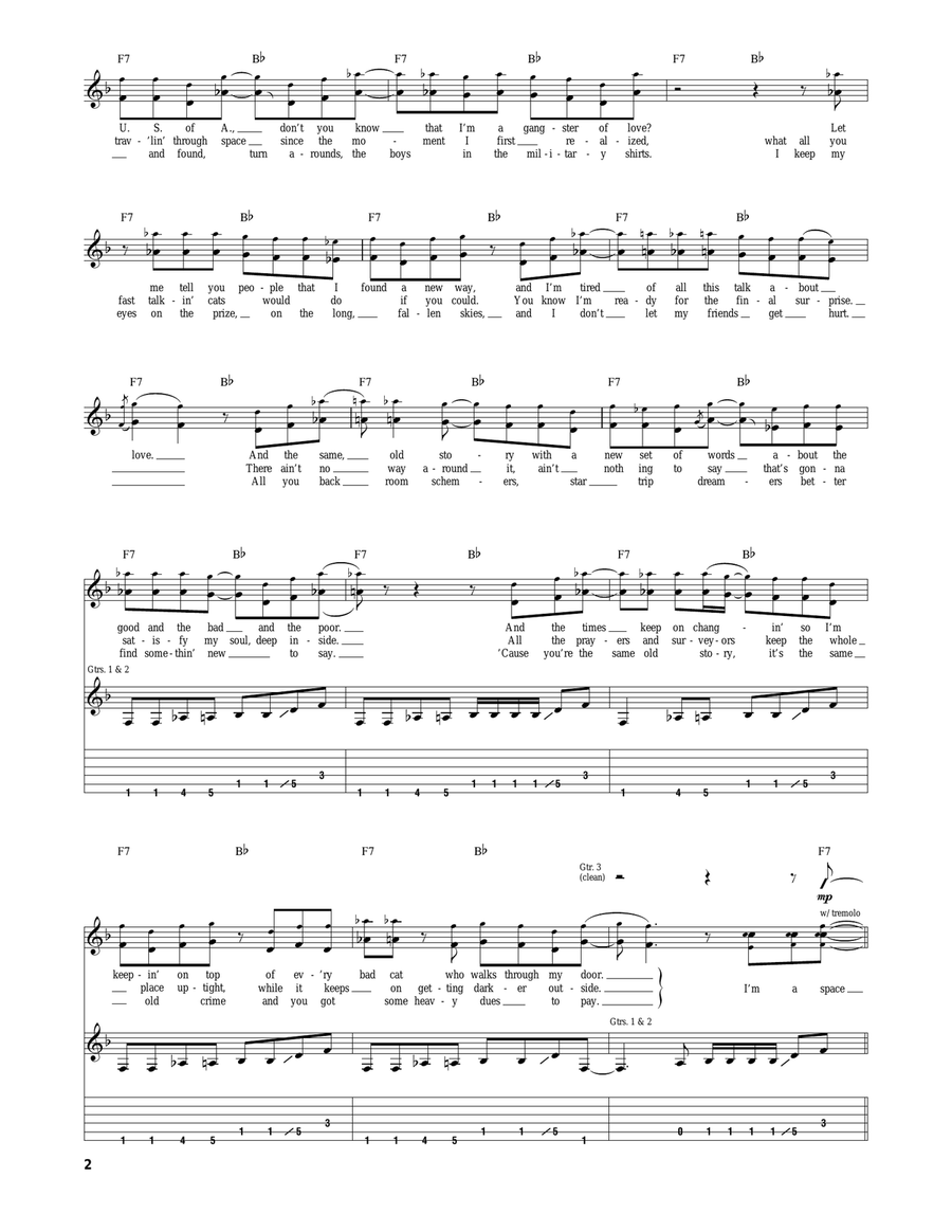 Space Cowboy Space Cowboy Acoustic Guitar scores gallery preview page 2