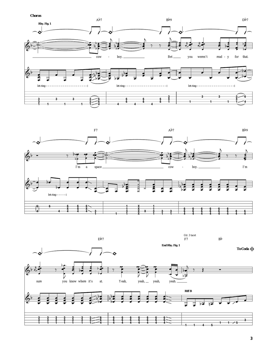 Space Cowboy Space Cowboy Acoustic Guitar scores gallery preview page 3
