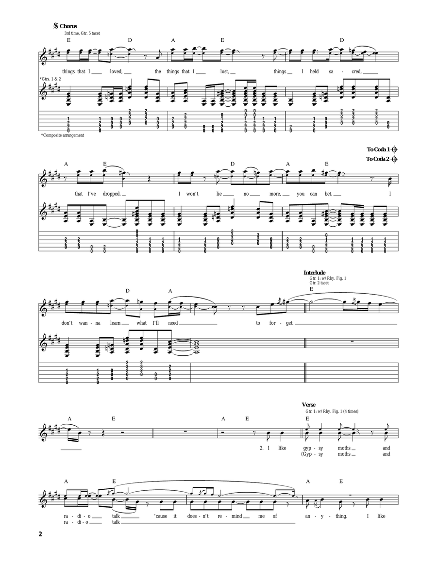 Doesn't Remind Me Doesn't Remind Me Acoustic Guitar scores gallery preview page 2