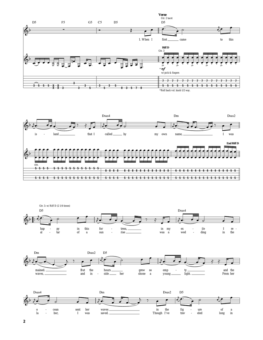 Out Of Exile Out Of Exile Acoustic Guitar scores gallery preview page 2