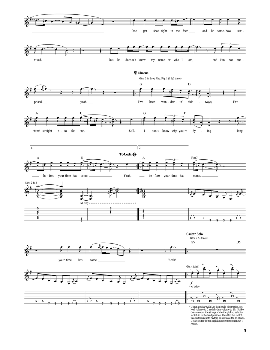 Your Time Has Come Your Time Has Come Acoustic Guitar scores gallery preview page 3