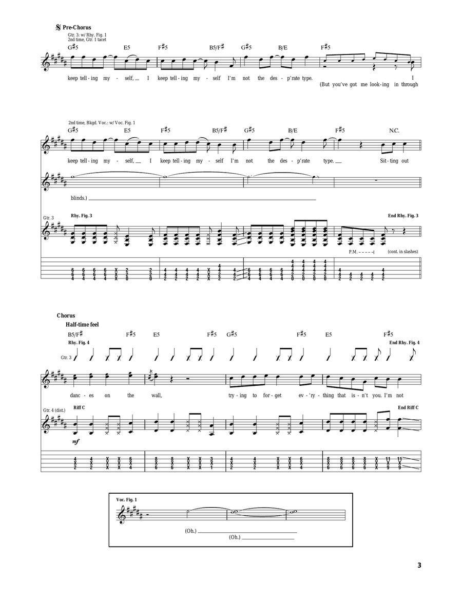 7 Minutes In Heaven (Atavan Halen) Acoustic Guitar scores gallery preview page 3