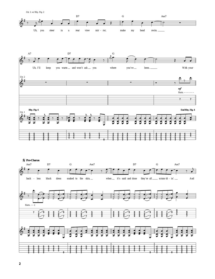 Champagne For My Real Friends, Real Pain For My Sham Friends Acoustic Guitar scores gallery preview page 2