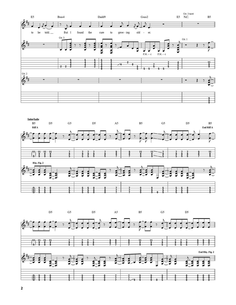 I Slept With Someone In Fall Out Boy And All I Got Was This Stupid Song Written About Me Acoustic Guitar scores gallery preview page 2