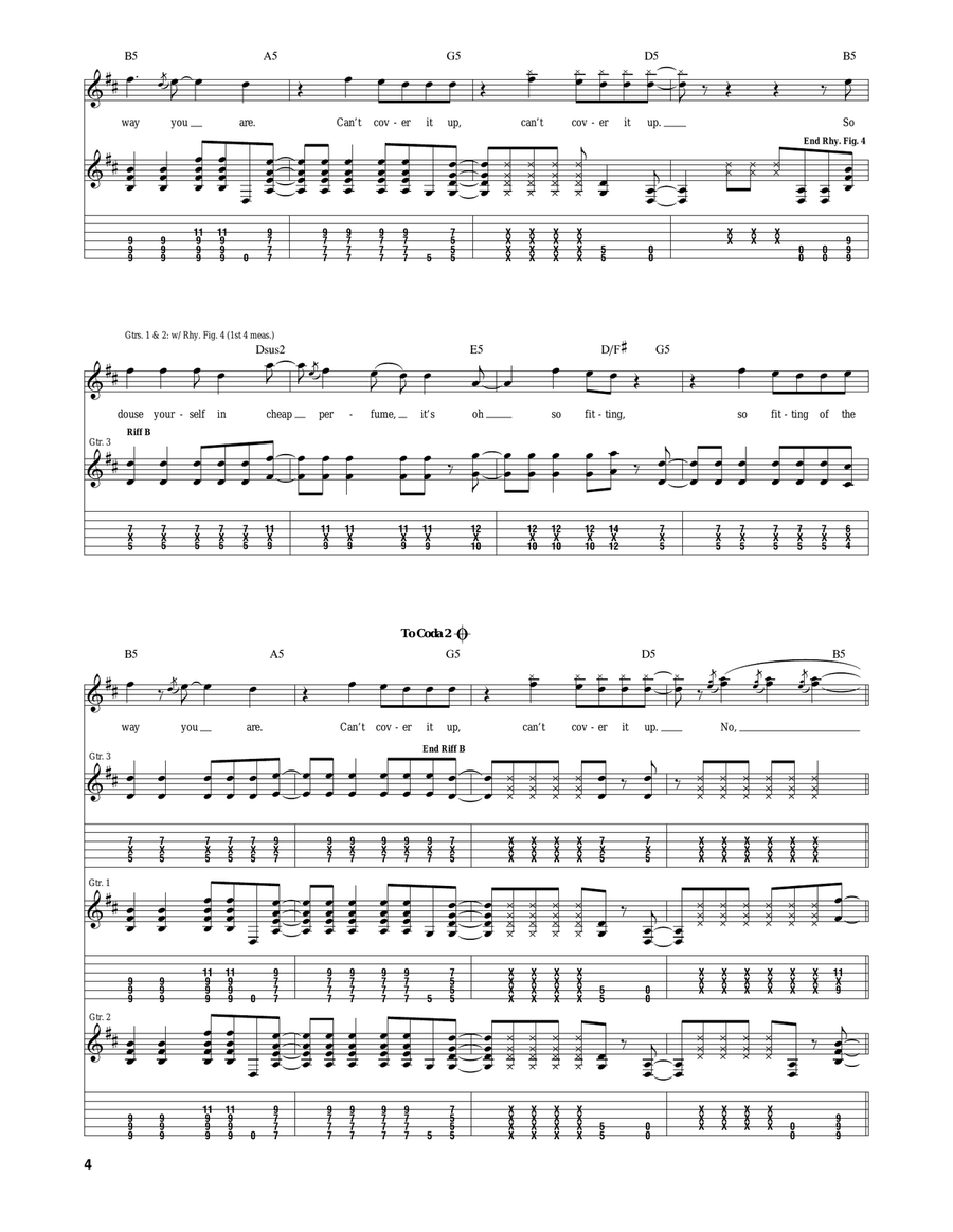 I Slept With Someone In Fall Out Boy And All I Got Was This Stupid Song Written About Me Acoustic Guitar scores gallery preview page 4