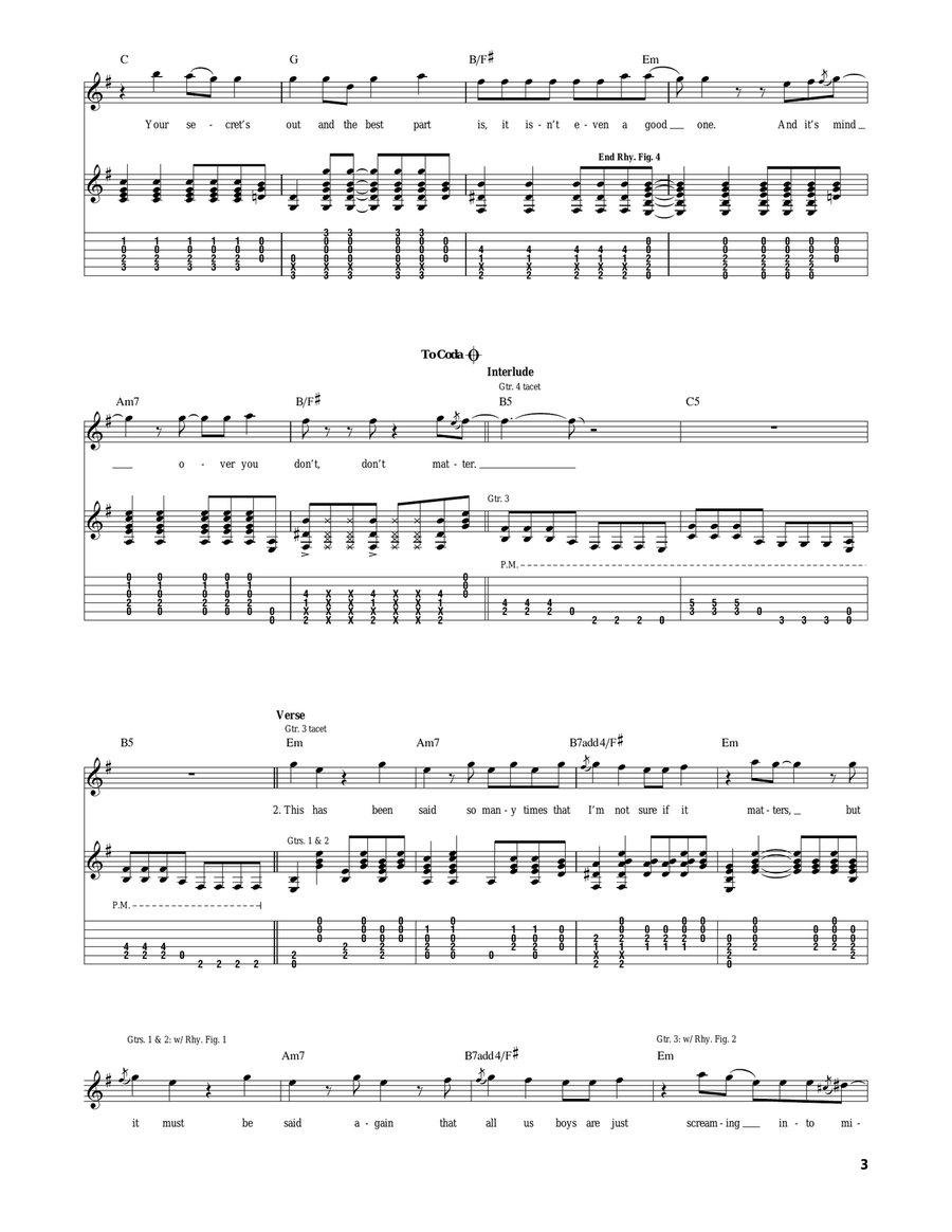 Get Busy Living Or Get Busy Dying (Do Your Part To Save The Scene And Stop Going To Shows) Acoustic Guitar scores gallery preview page 3