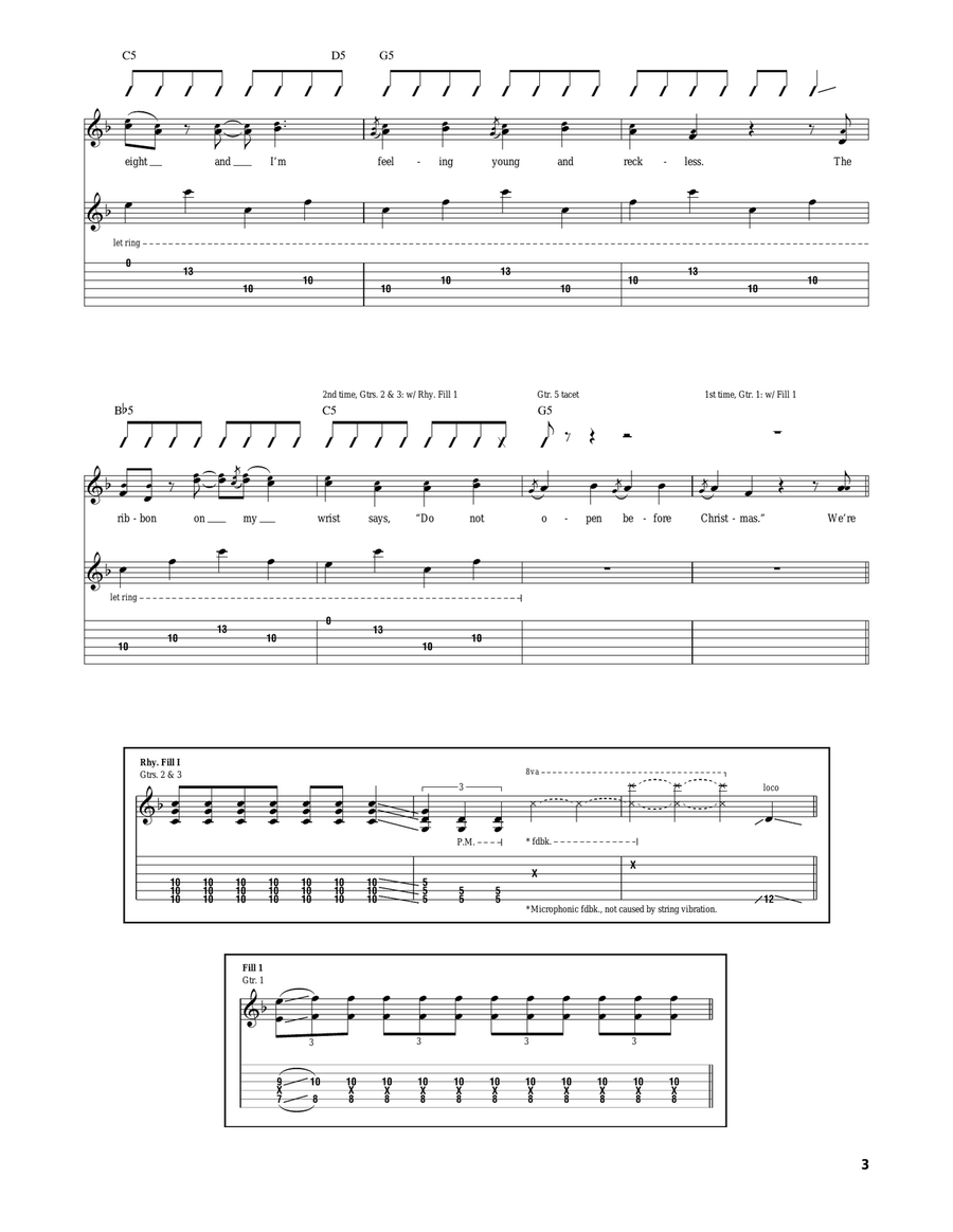 Our Lawyer Made Us Change The Name Of This Song So We Wouldn't Get Sued Acoustic Guitar scores gallery preview page 3