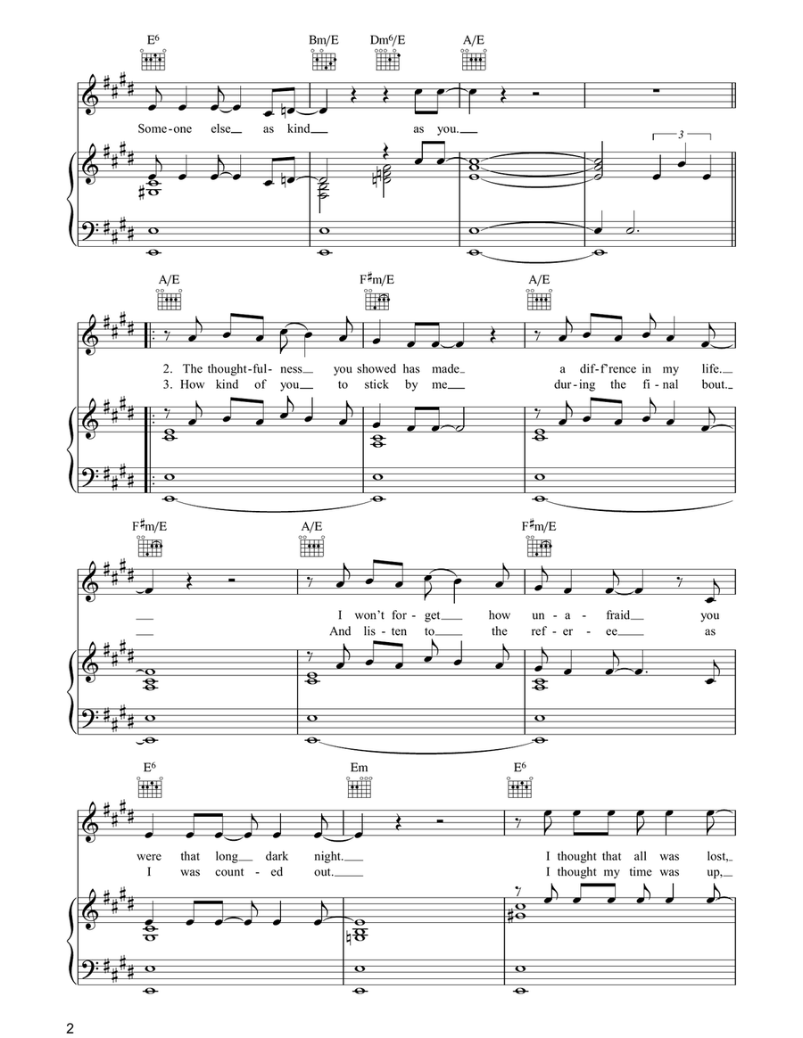 How Kind Of You Acoustic Guitar scores gallery preview page 2