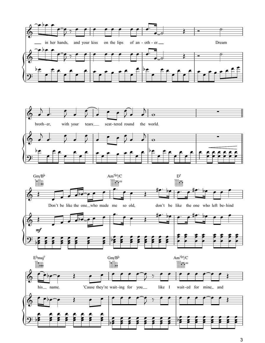 Dream Brother Acoustic Guitar scores gallery preview page 3