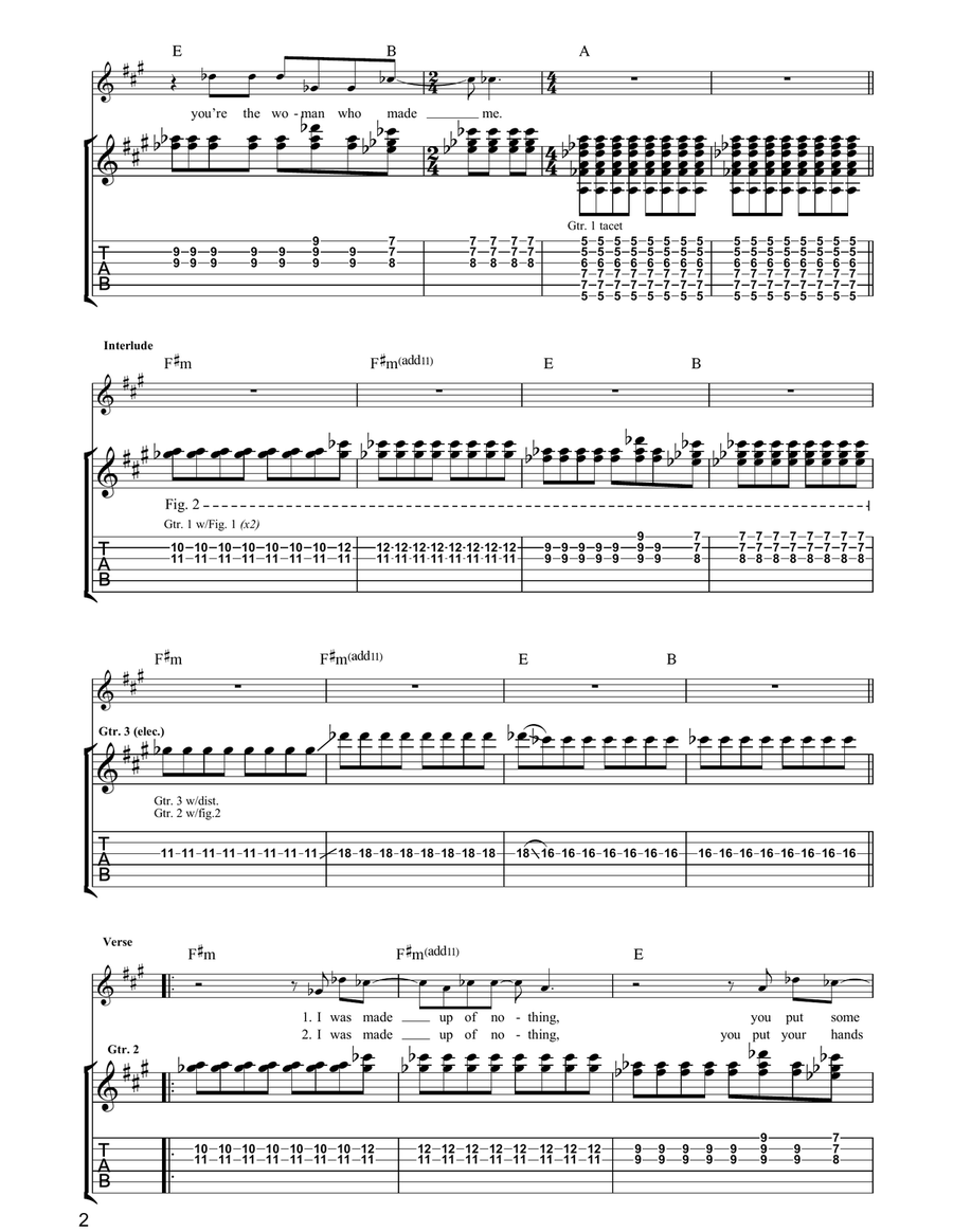 Rites Of Spring Rites Of Spring Guitar Tablature scores gallery preview page 2