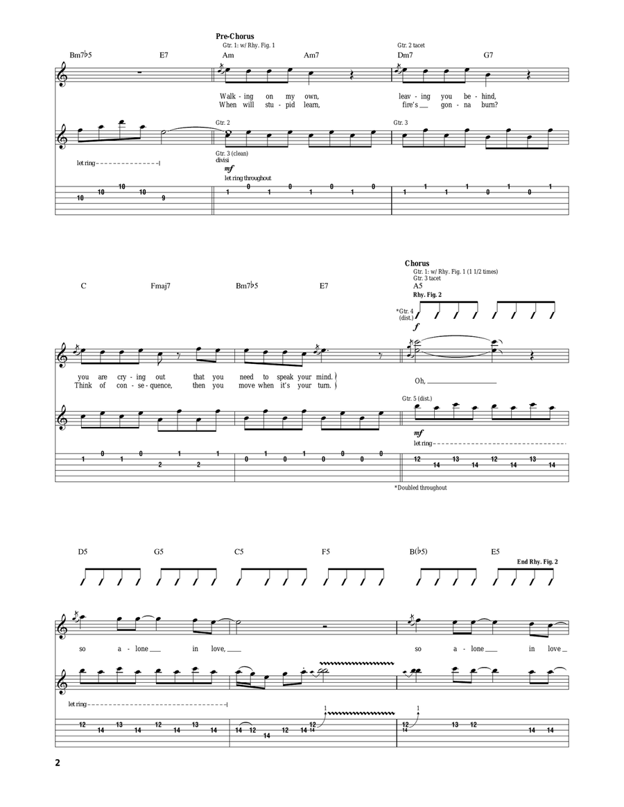 Haunt You Every Day Haunt You Every Day Acoustic Guitar scores gallery preview page 2