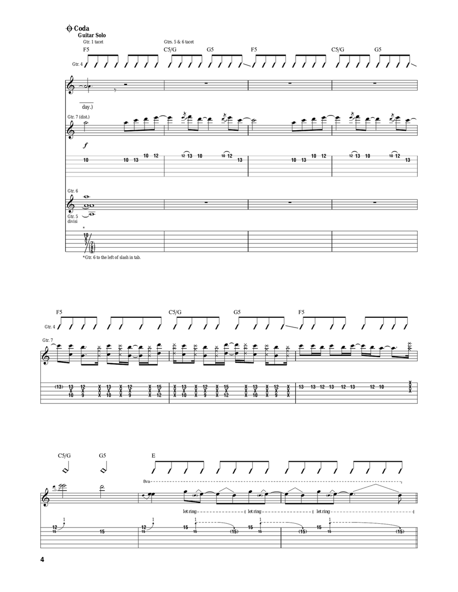 Haunt You Every Day Haunt You Every Day Acoustic Guitar scores gallery preview page 4