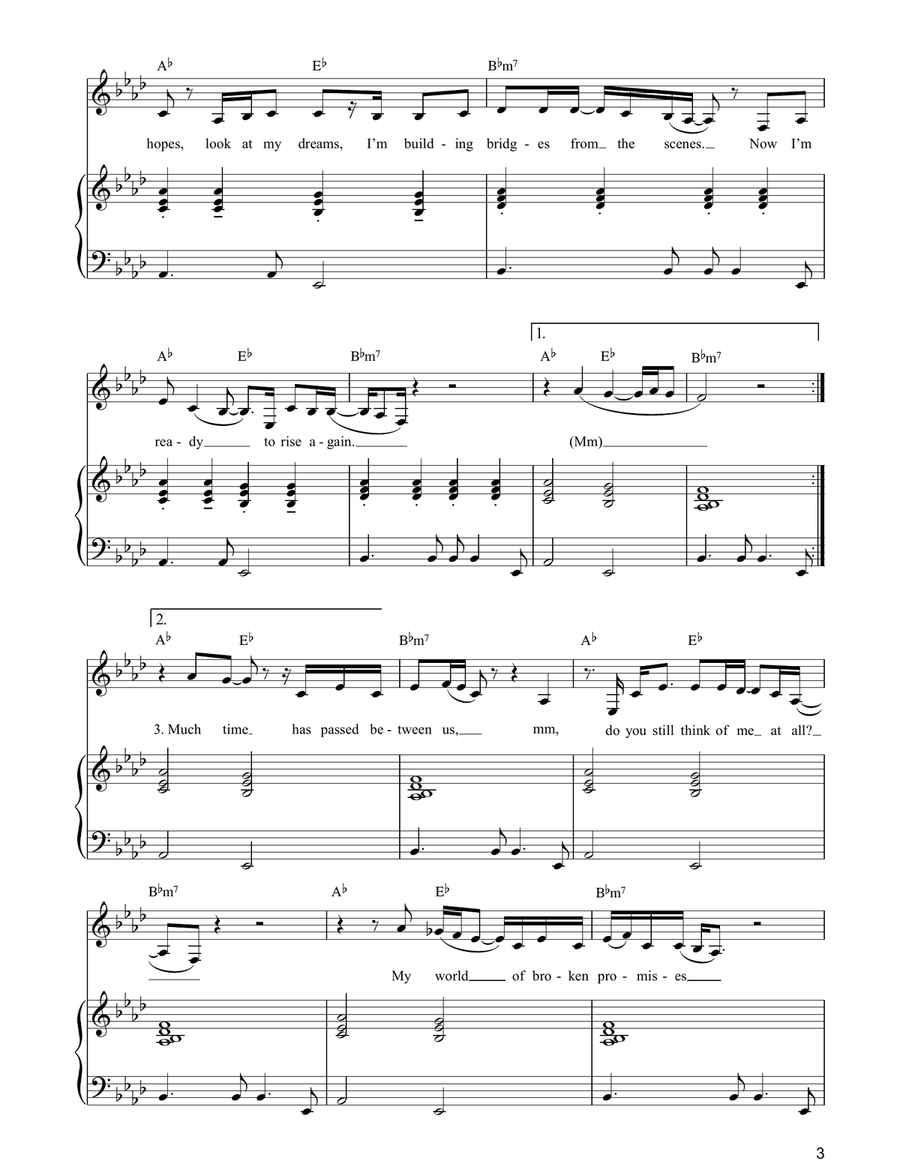 Rise Rise Piano, Vocal, Guitar scores gallery preview page 3