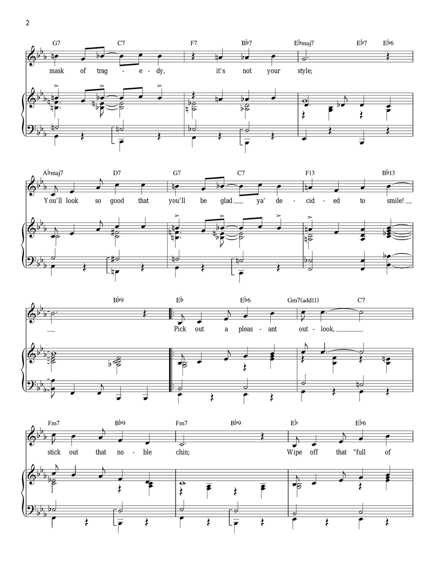 Put On A Happy Face Put On A Happy Face Piano, Vocal scores gallery preview page 2