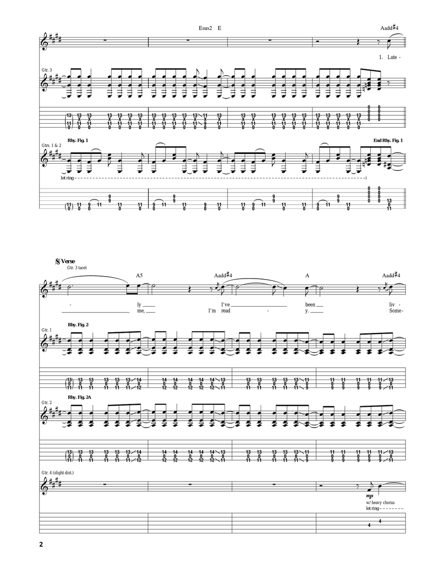 No Way Back No Way Back Acoustic Guitar scores gallery preview page 2